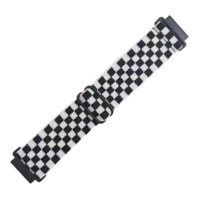black-white-check-huawei-watch-gt-5-41mm-watch-straps-nz-braided-loop-flex-watch-bands-aus