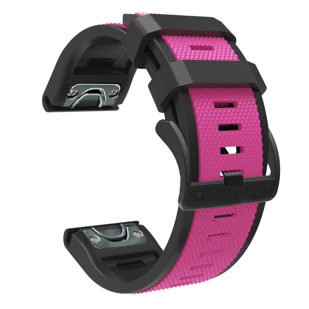 red-garmin-instinct-3-(45mm)-watch-straps-nz-dual-colour-sports-watch-bands-aus