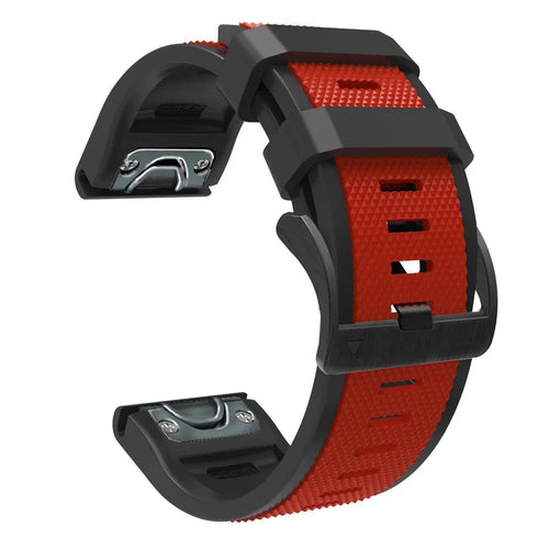 red-black-garmin-forerunner-955-watch-straps-nz-dual-colour-sports-watch-bands-aus