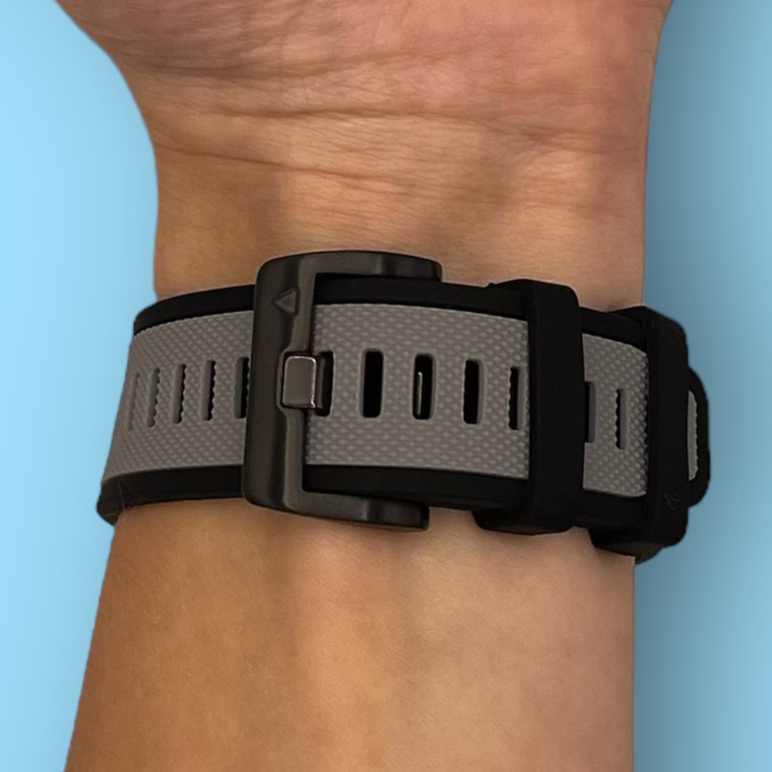 light-grey-garmin-instinct-watch-straps-nz-dual-colour-sports-watch-bands-aus-803602