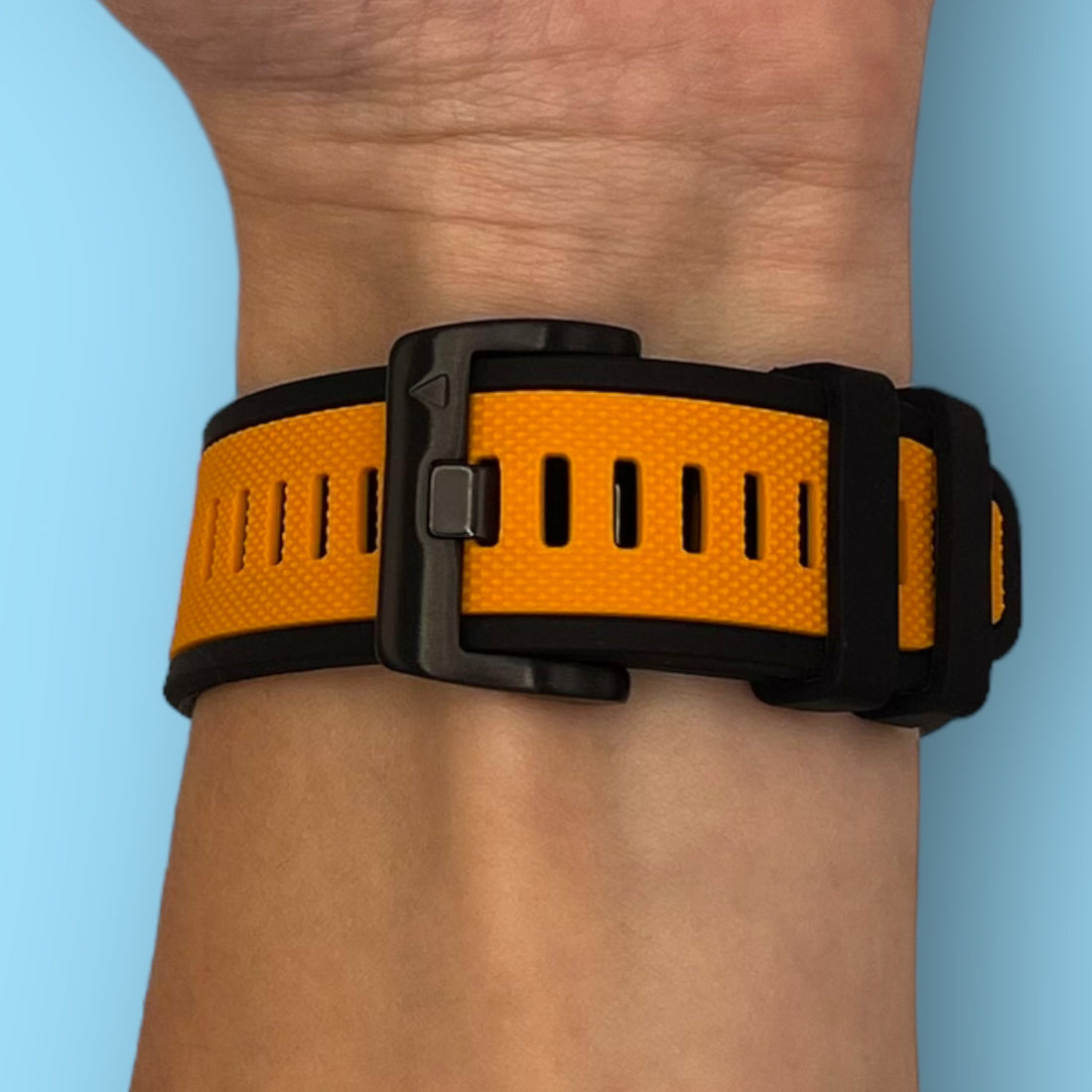 orange-garmin-fenix-e-watch-straps-nz-dual-colour-sports-watch-bands-aus
