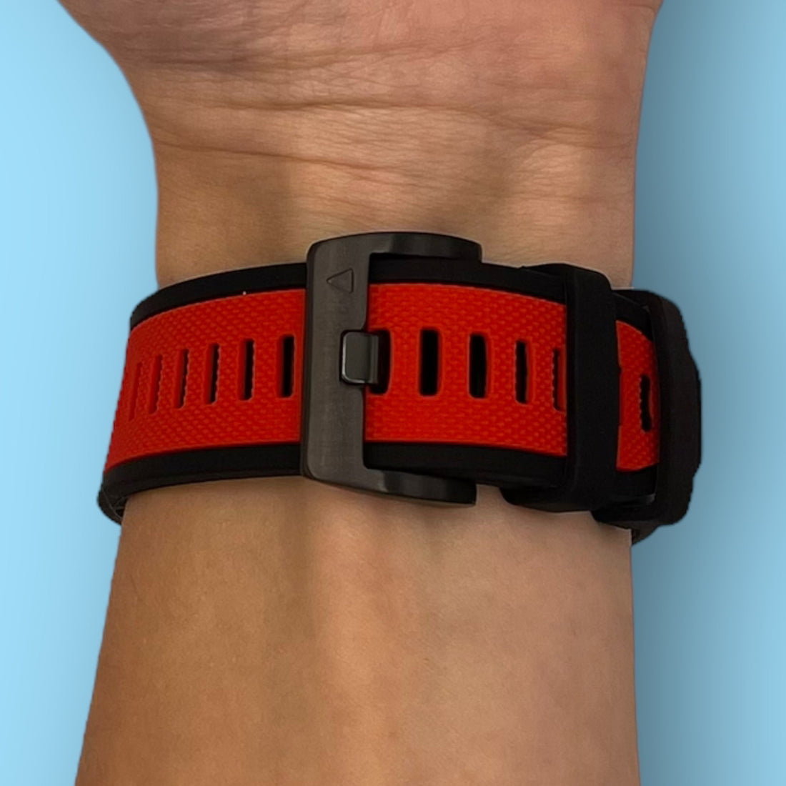red-garmin-instinct-watch-straps-nz-dual-colour-sports-watch-bands-aus