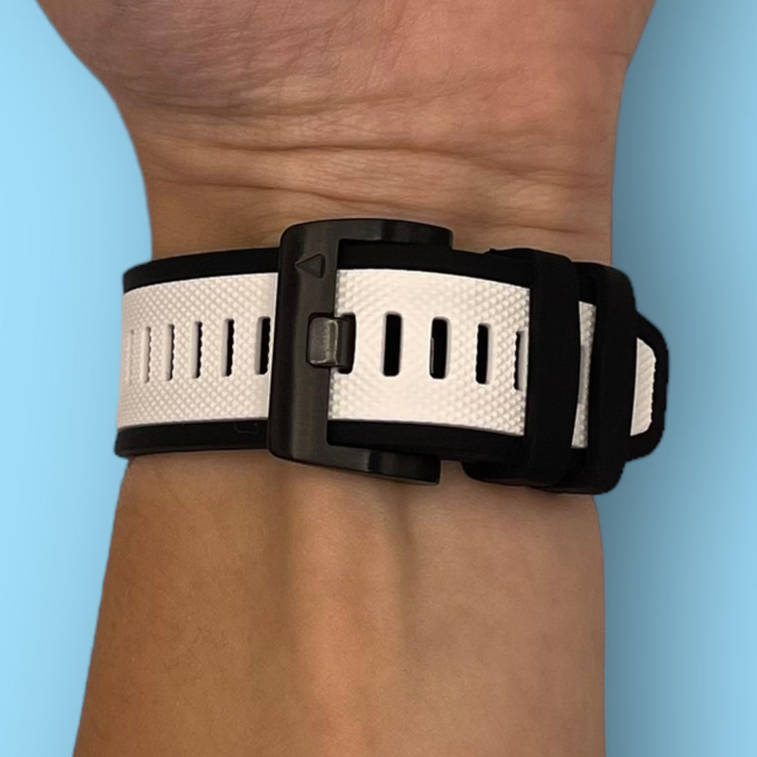 white-garmin-instinct-watch-straps-nz-dual-colour-sports-watch-bands-aus