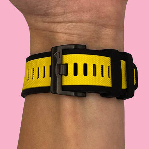 yellow-garmin-quatix-6-watch-straps-nz-dual-colour-sports-watch-bands-aus