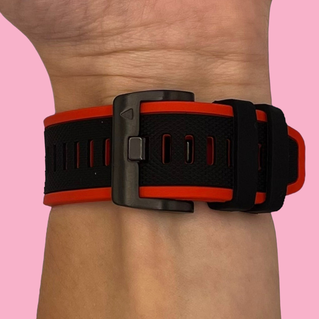 red-black-garmin-fenix-7-watch-straps-nz-dual-colour-sports-watch-bands-aus