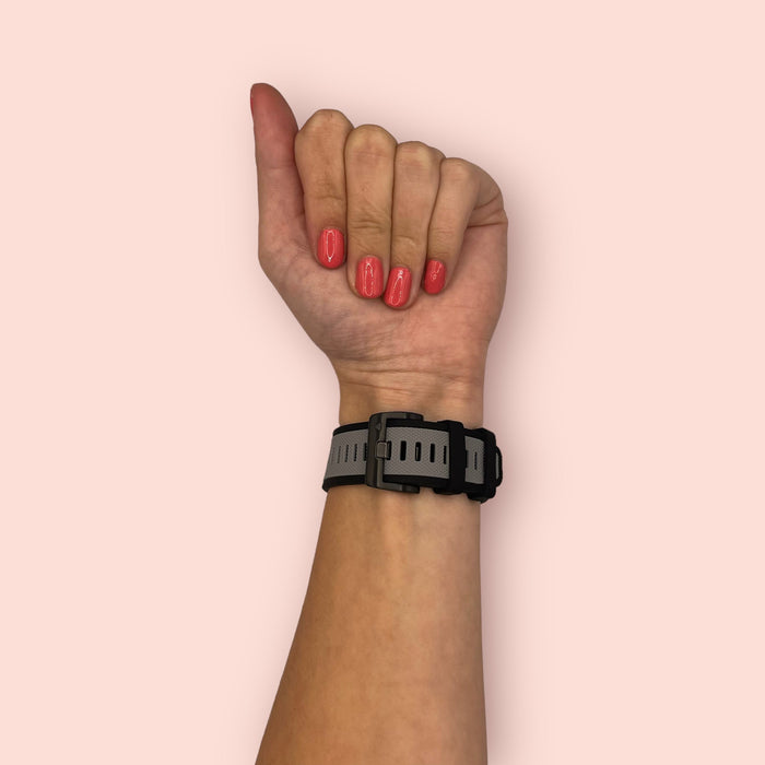 light-grey-garmin-d2-mach-1-watch-straps-nz-dual-colour-sports-watch-bands-aus