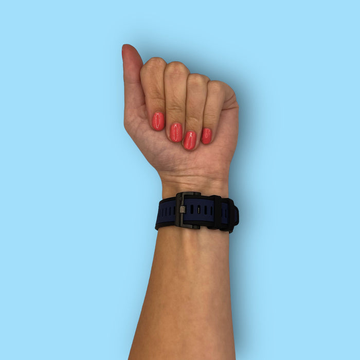navy-blue-garmin-marq-watch-straps-nz-dual-colour-sports-watch-bands-aus