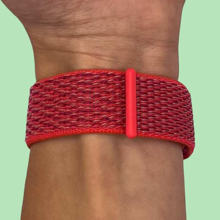 rose-red-xiaomi-amazfit-smart-watch,-smart-watch-2-watch-straps-nz-nylon-sports-loop-watch-bands-aus