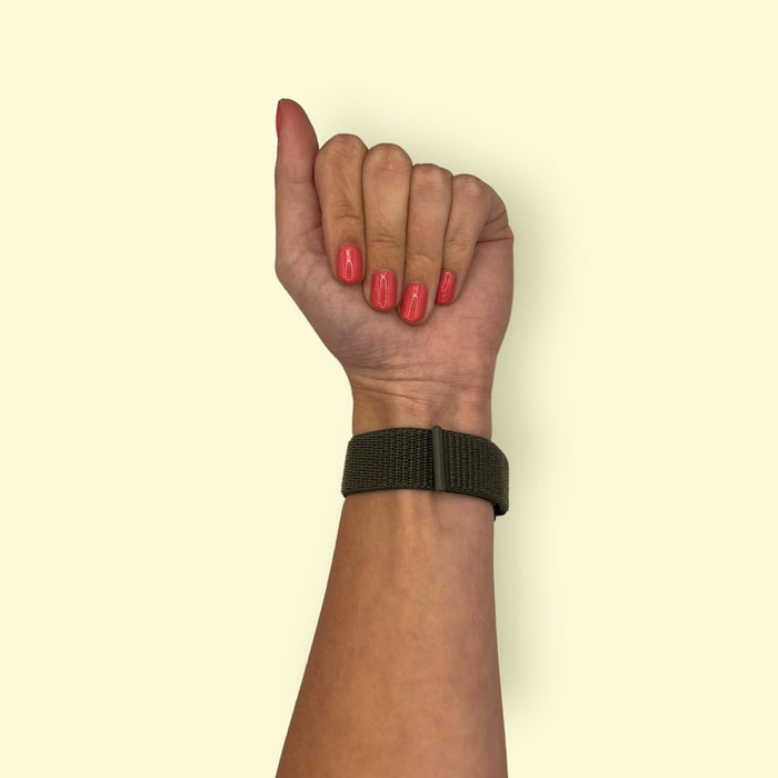 army-green-garmin-quatix-7-watch-straps-nz-nylon-sports-loop-watch-bands-aus
