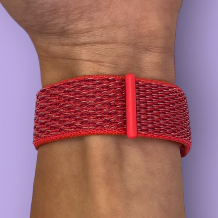 red-garmin-forerunner-955-watch-straps-nz-nylon-sports-loop-watch-bands-aus