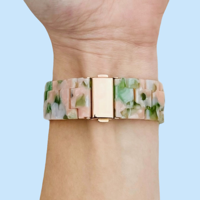 pink-green-nokia-steel-hr-(40mm)-watch-straps-nz-resin-watch-bands-aus