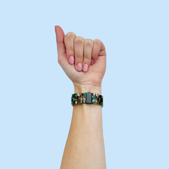 blue-flowers-garmin-fenix-6x-watch-straps-nz-resin-watch-bands-aus