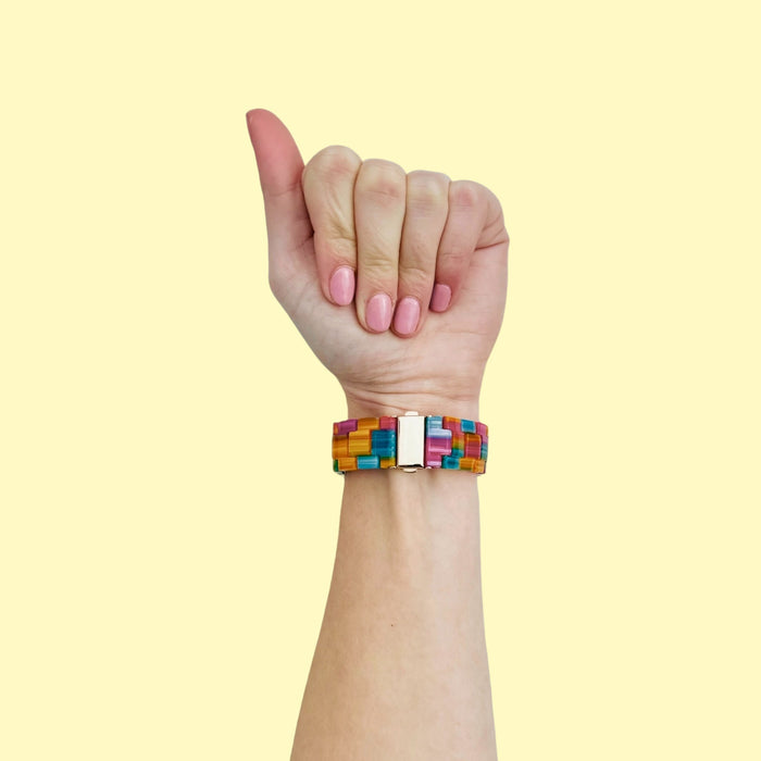 rainbow-garmin-forerunner-255s-watch-straps-nz-resin-watch-bands-aus