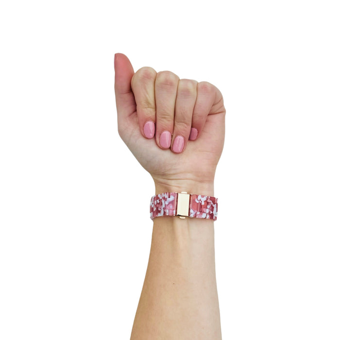 peach-red-samsung-galaxy-watch-5-pro-(45mm)-watch-straps-nz-resin-watch-bands-aus