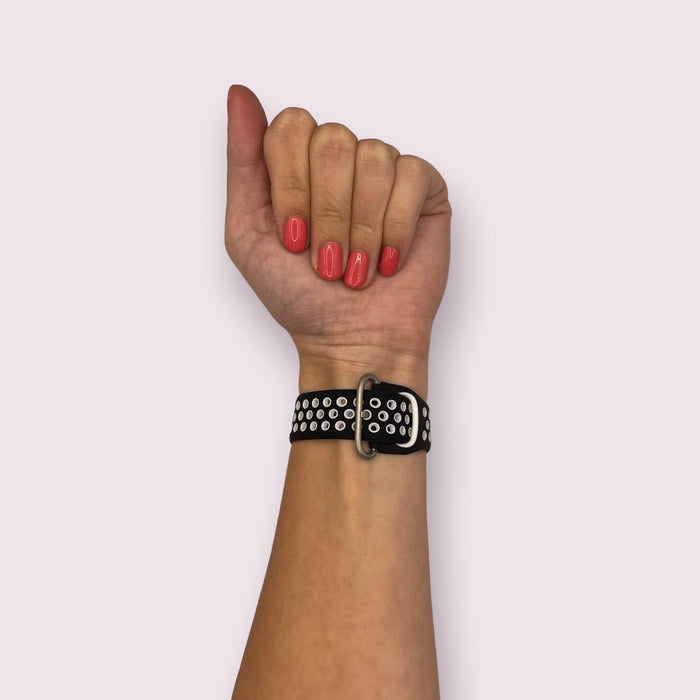 black-and-white-garmin-fenix-7s-watch-straps-nz-silicone-sports-watch-bands-aus