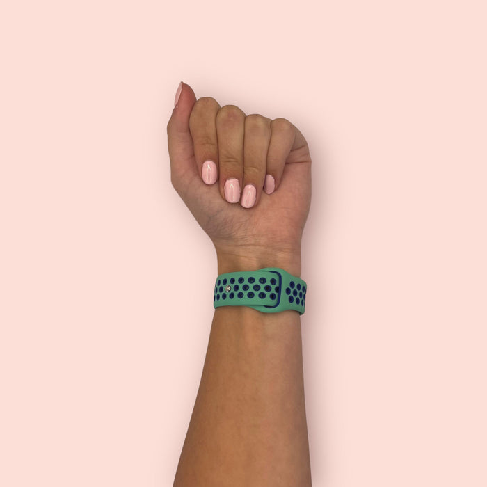 teal-blue-garmin-forerunner-165-watch-straps-nz-silicone-sports-watch-bands-aus