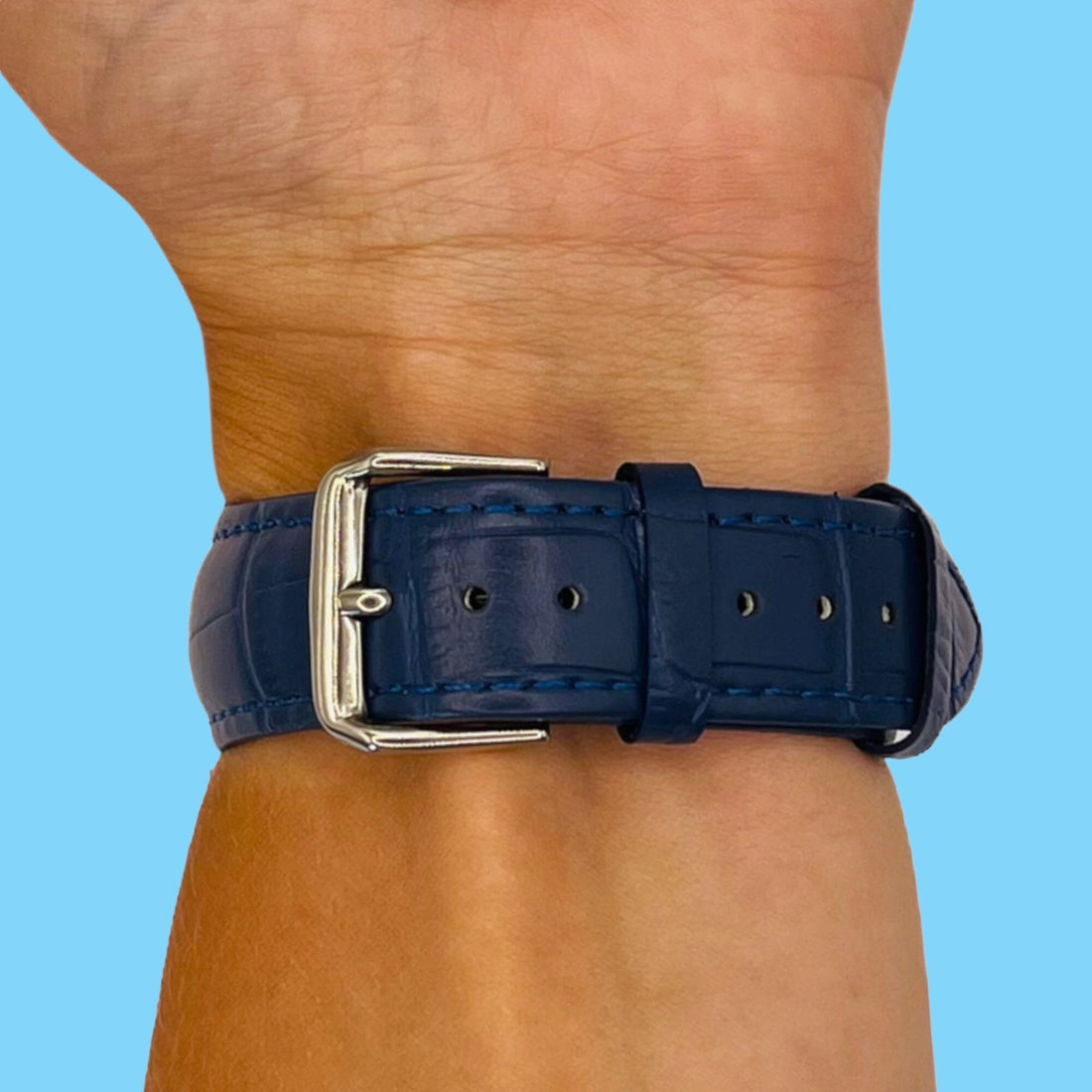 blue-garmin-venu-x1-watch-straps-nz-snakeskin-leather-watch-bands-aus