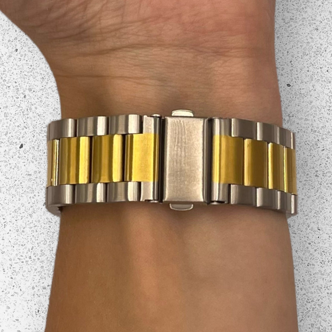 silver-gold-metal-samsung-galaxy-watch-7-(44mm)-watch-straps-nz-stainless-steel-link-watch-bands-aus-991017