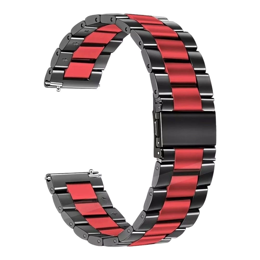 black-red-metal-garmin-venu-x1-watch-straps-nz-stainless-steel-link-watch-bands-aus-991107