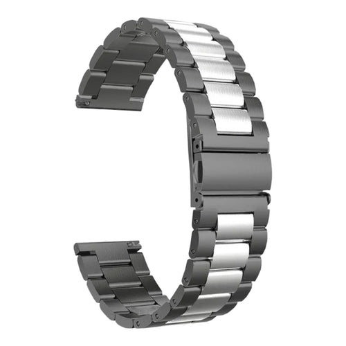 black-silver-metal-garmin-forerunner-970-watch-straps-nz-stainless-steel-link-watch-bands-aus