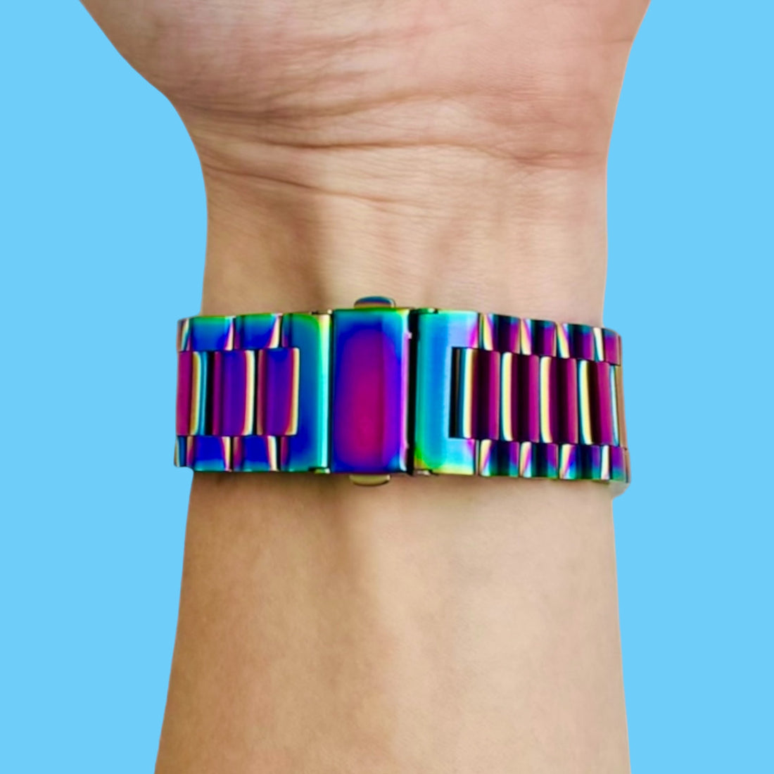 colourful-metal-garmin-venu-x1-watch-straps-nz-stainless-steel-link-watch-bands-aus