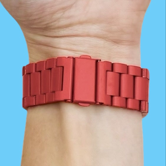 red-metal-garmin-forerunner-570-(47mm)-watch-straps-nz-stainless-steel-link-watch-bands-aus
