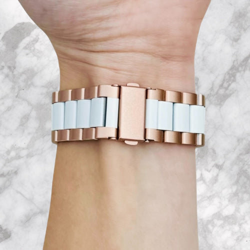 rose-gold-white-metal-garmin-venu-x1-watch-straps-nz-stainless-steel-link-watch-bands-aus