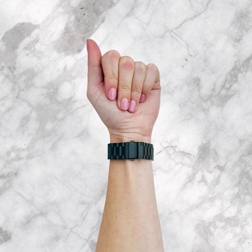 black-metal-garmin-active-s-watch-straps-nz-stainless-steel-link-watch-bands-aus