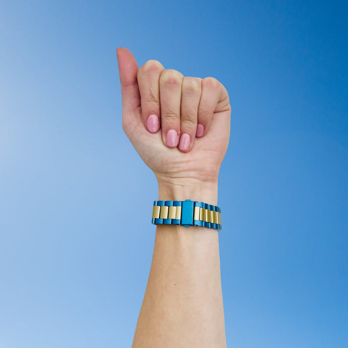 blue-gold-metal-fitbit-charge-6-watch-straps-nz-stainless-steel-link-watch-bands-aus