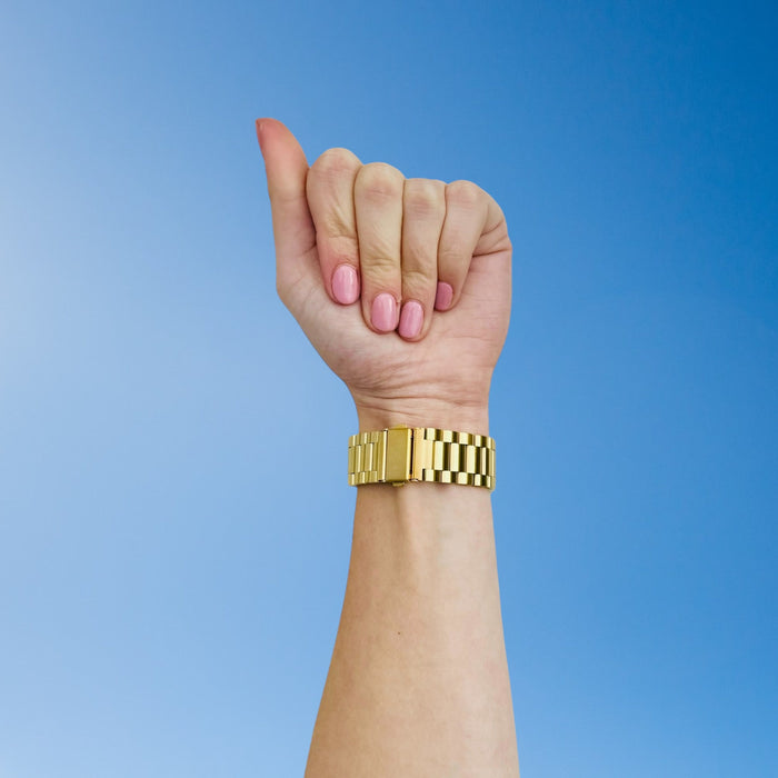 gold-metal-xiaomi-amazfit-gtr-47mm-watch-straps-nz-stainless-steel-link-watch-bands-aus