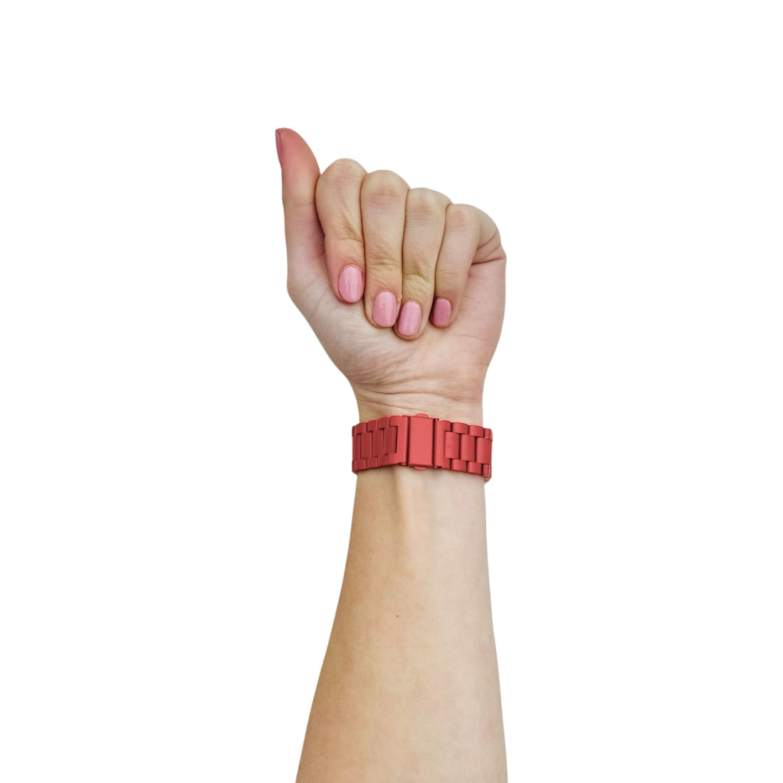 red-metal-garmin-venu-x1-watch-straps-nz-stainless-steel-link-watch-bands-aus