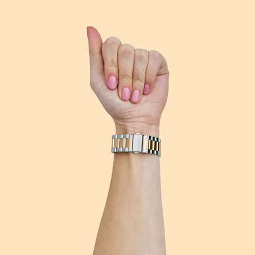 silver-rose-gold-metal-garmin-forerunner-570-(47mm)-watch-straps-nz-stainless-steel-link-watch-bands-aus