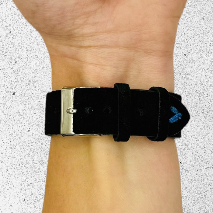 black-red-blue-garmin-quatix-3-watch-straps-nz-suede-watch-bands-aus