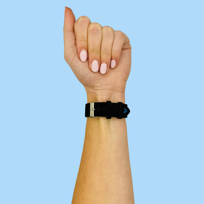 black-red-blue-kogan-active-4-pro-watch-straps-nz-suede-watch-bands-aus