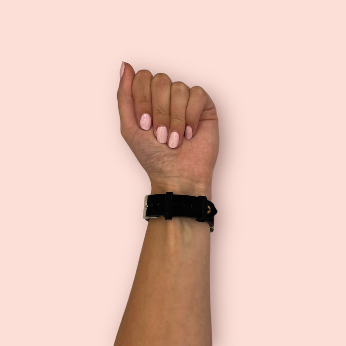 black-gold-xiaomi-amazfit-t-rex-ultra-watch-straps-nz-suede-watch-bands-aus