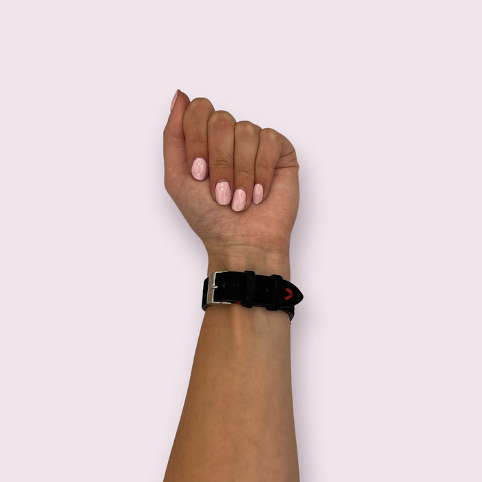 black-red-garmin-instinct-watch-straps-nz-suede-watch-bands-aus