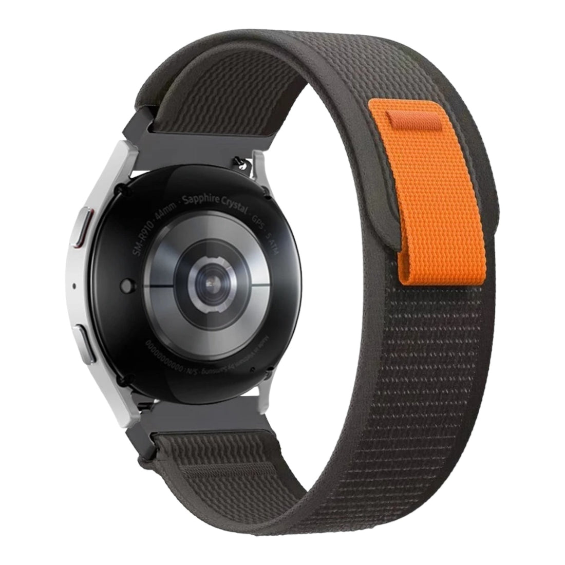 black-grey-orange-garmin-vivoactive-4s-watch-straps-nz-trail-loop-watch-bands-aus