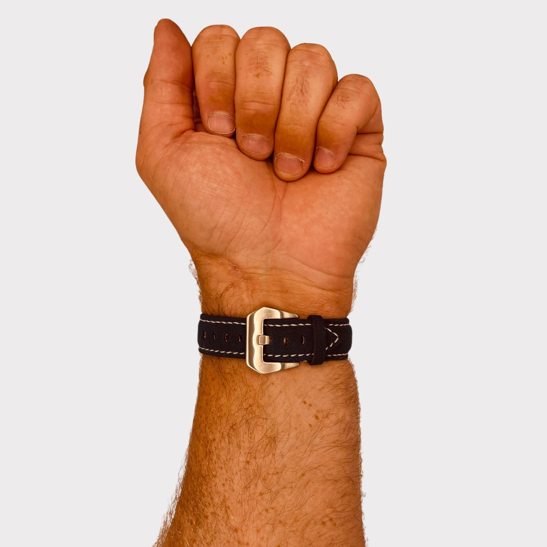 black-silver-buckle-garmin-venu-x1-watch-straps-nz-retro-leather-watch-bands-aus