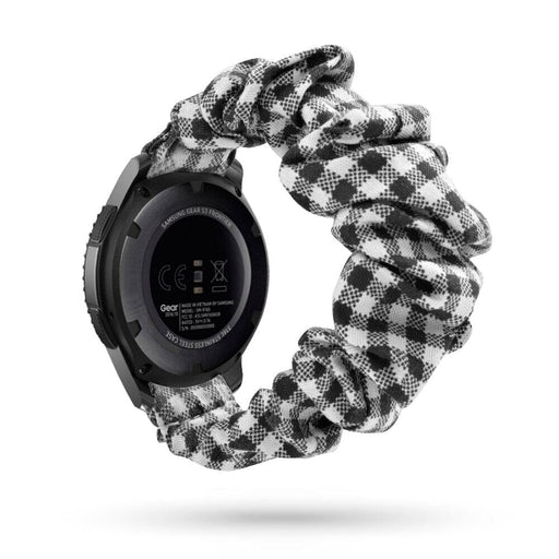gingham-black-and-white-google-pixel-watch-4-(41mm)-watch-straps-nz-scrunchies-watch-bands-aus