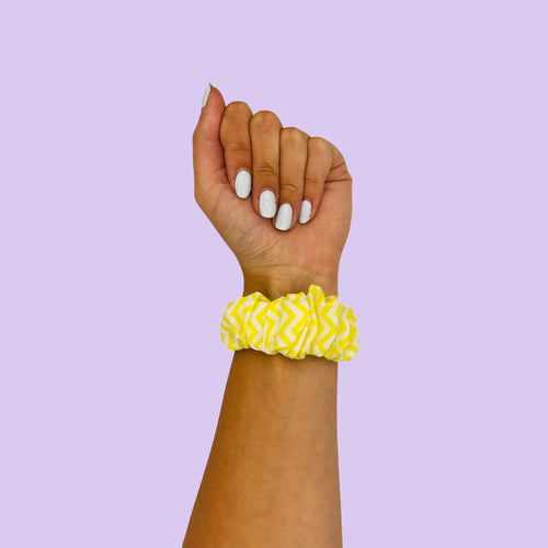 yellow-and-white-xiaomi-amazfit-stratos,-stratos-2-watch-straps-nz-scrunchies-watch-bands-aus