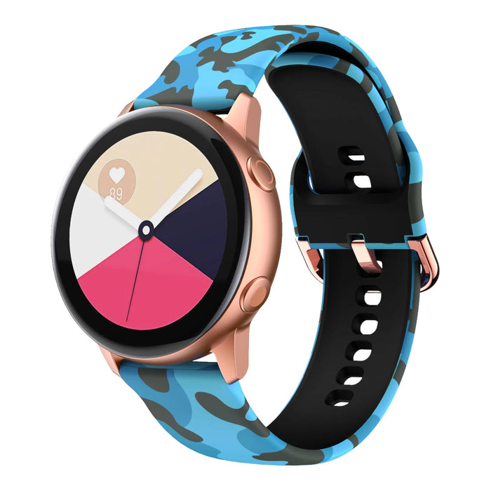 blue-camo-garmin-forerunner-165-watch-straps-nz-pattern-straps-watch-bands-aus