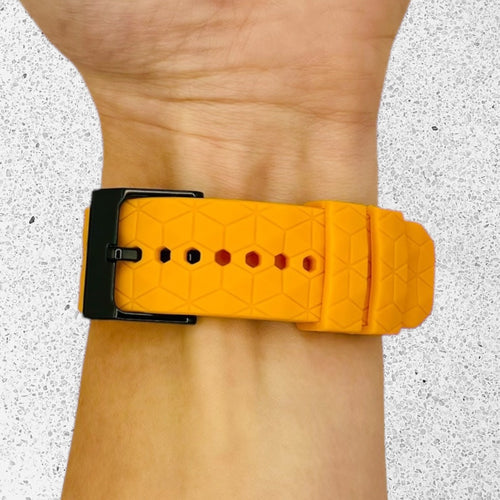 orange-hex-pattern-garmin-fenix-6x-watch-straps-nz-silicone-football-pattern-watch-bands-aus
