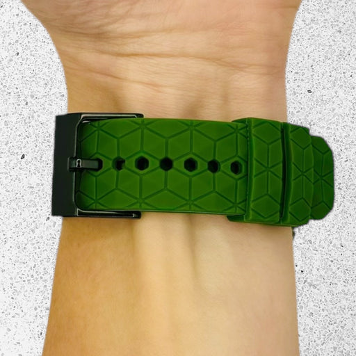 army-green-hex-pattern-withings-activite---pop,-steel-sapphire-watch-straps-nz-silicone-football-pattern-watch-bands-aus