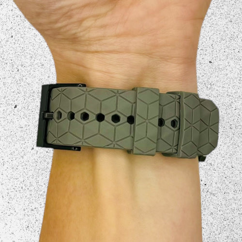 grey-hex-pattern-huawei-18mm-range-watch-straps-nz-silicone-football-pattern-watch-bands-aus