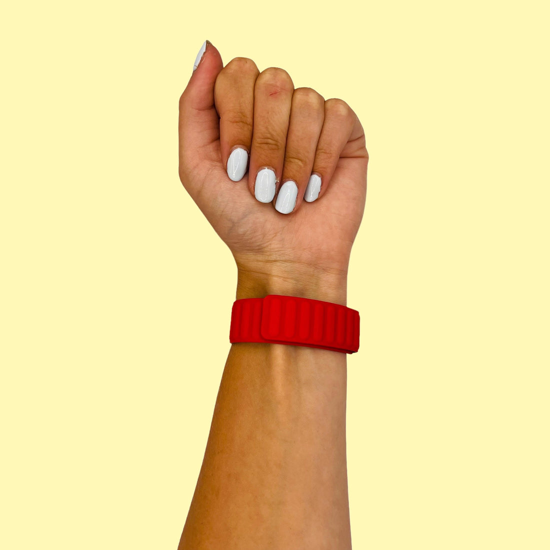 red-coros-apex-4-(42mm)-watch-straps-nz-magnetic-silicone-watch-bands-aus
