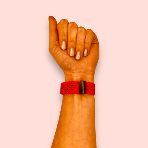 red-magnetic-sports-xiaomi-amazfit-t-rex-ultra-watch-straps-nz-magnetic-sports-watch-bands-aus