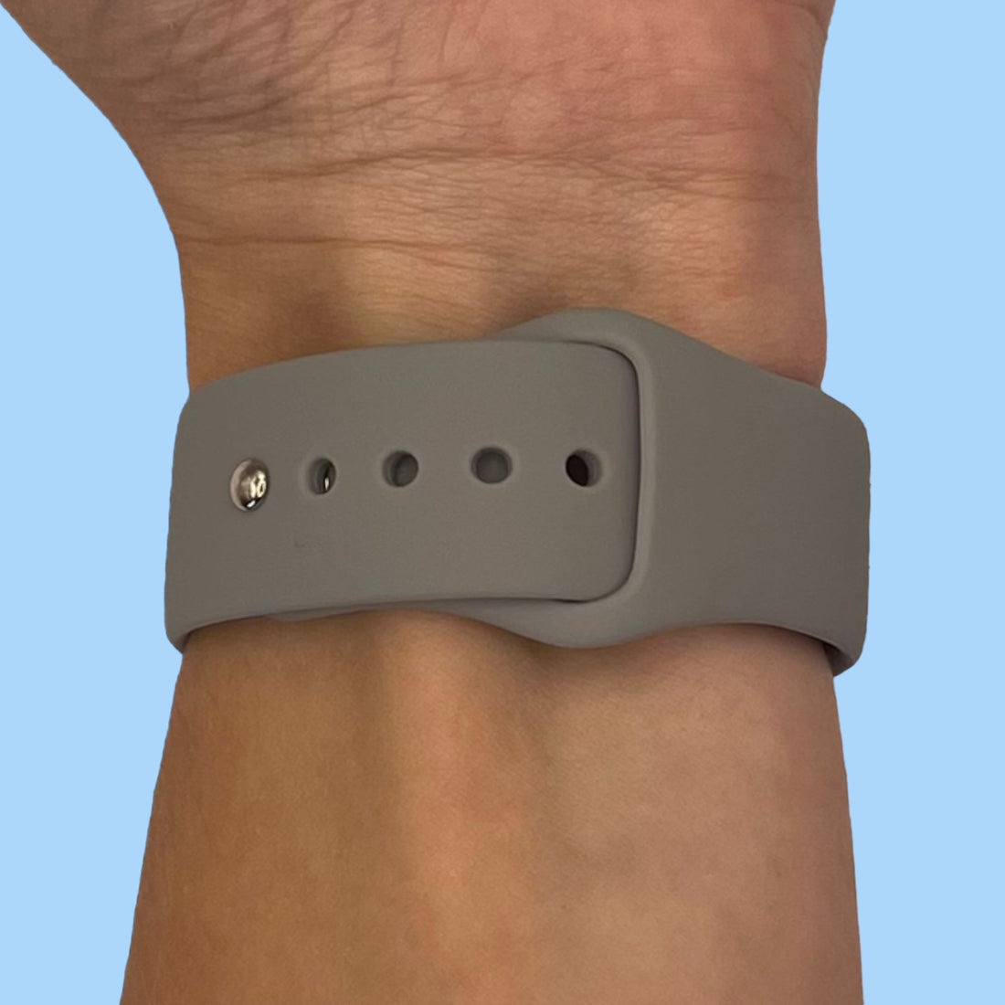 grey-samsung-galaxy-fit-3-watch-straps-nz-silicone-button-watch-bands-aus