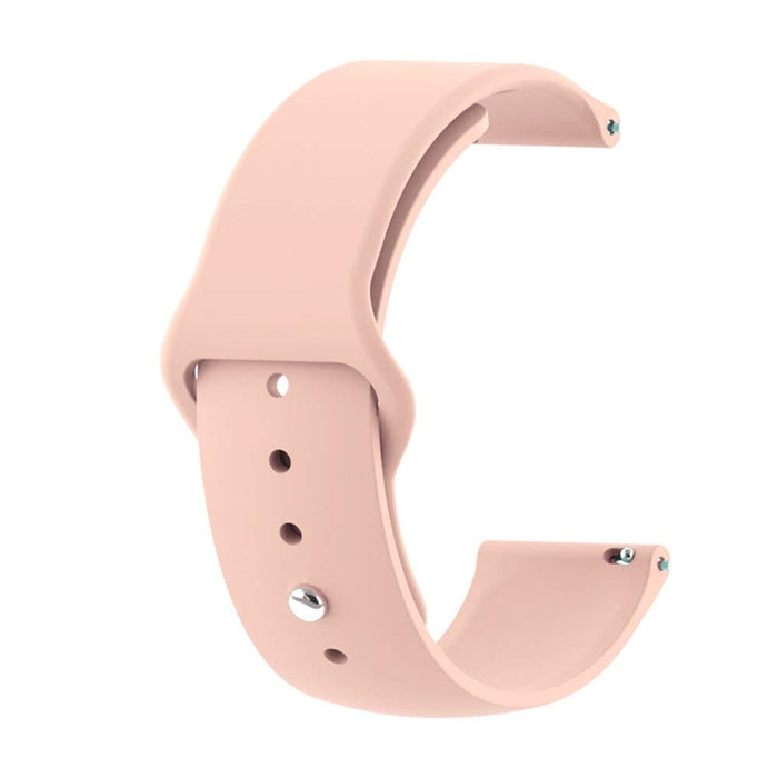 peach-garmin-vivoactive-3-watch-straps-nz-silicone-button-watch-bands-aus