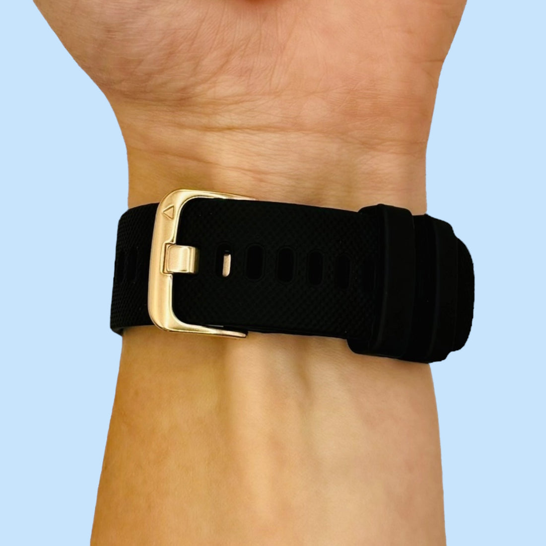 black-rose-gold-buckle-garmin-venu-x1-watch-straps-nz-silicone-rose-gold-buckle-watch-bands-aus