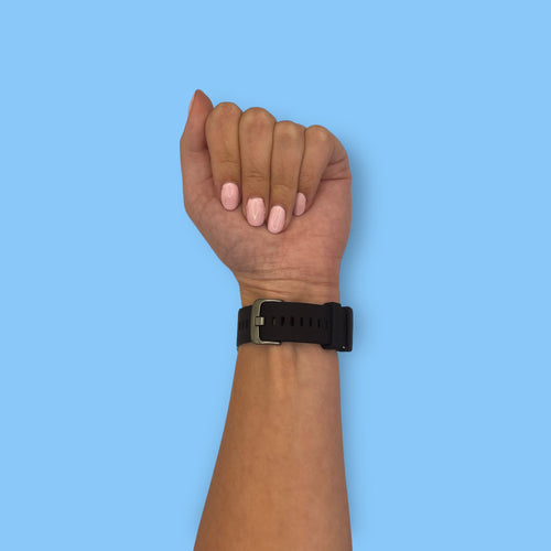 black-garmin-forerunner-265-watch-straps-nz-silicone-watch-bands-aus
